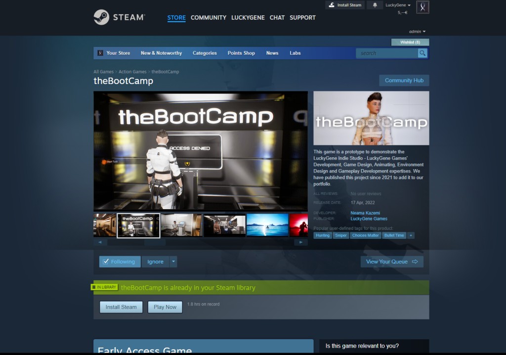 theBootCamp screenshot 1